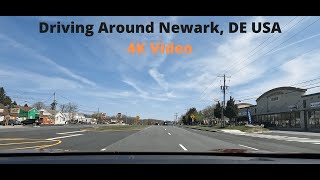 Driving Around Newark, DE USA | 4K Video| Time Lapse Travel