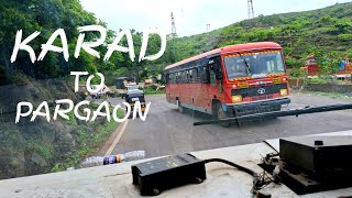 Karad To pargaon - Maharashtra  bus journey || KANIK