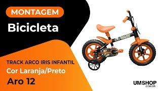 Montagem Bicicleta TRACK ARCO IRIS INFANTIL ARO 12 | UMSHOP