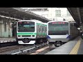 jr上野駅 終点 e531系 折り返し～普通 水戸行き～ 到着