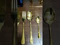 FTS Cutlery Set Stand Knife Spoon Fork Gold 24 Pcs Stainless Steel Cutlery Spoons Flatware Sets