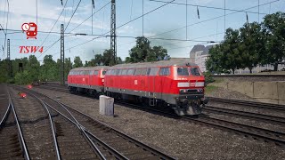 Hamburg - Lübeck / Сплотка из 2-х BR218 / Оказание помощи поезду RE