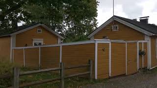 Walking around Old Porvoo Borgå, Finland: Colorful wooden houses