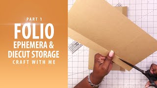 How To Make An Ephemera Storage Folio Part 1 | Craft With Me Tutorial