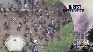 Large Group Of Peaceful Protesters Marches In Philadelphia