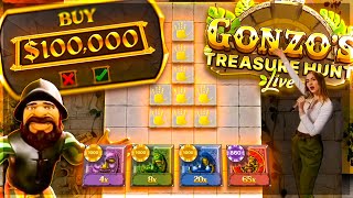 $100,000 on Gonzos Quest Live game!? (NEW GAME)