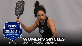 Women's Singles Championship - 2024 DUPR Collegiate Individual Nationals