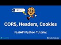 No More CORS Errors in FastAPI! 🍪 | FastAPI Python Tutorial