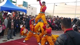 105丙申年海湖福安府20週年慶繞境~【鳳鳴跳鼓陣。咬好多錢喔XD~北港漢壽堂壇前表演】