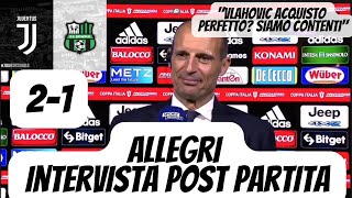 JUVENTUS SASSUOLO 2-1 |  Allegri intervista post partita | Allegri post-match interview #CoppaItalia
