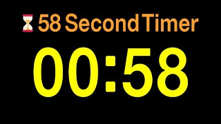 ⏱ 58 Second Timer / 🔊 Alarm / 👍 Simple Timer