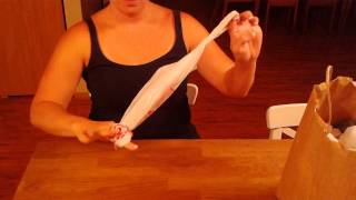 How to roll plastic bags