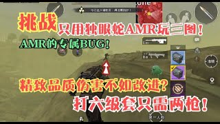 挑战用AMR玩三图！精致AMR伤害不如改进AMR？秒六级套只需两枪？