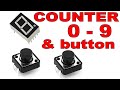 Arduino 7-Segment counter 0-9 with push button up and down #arduino #sevensegment #counter