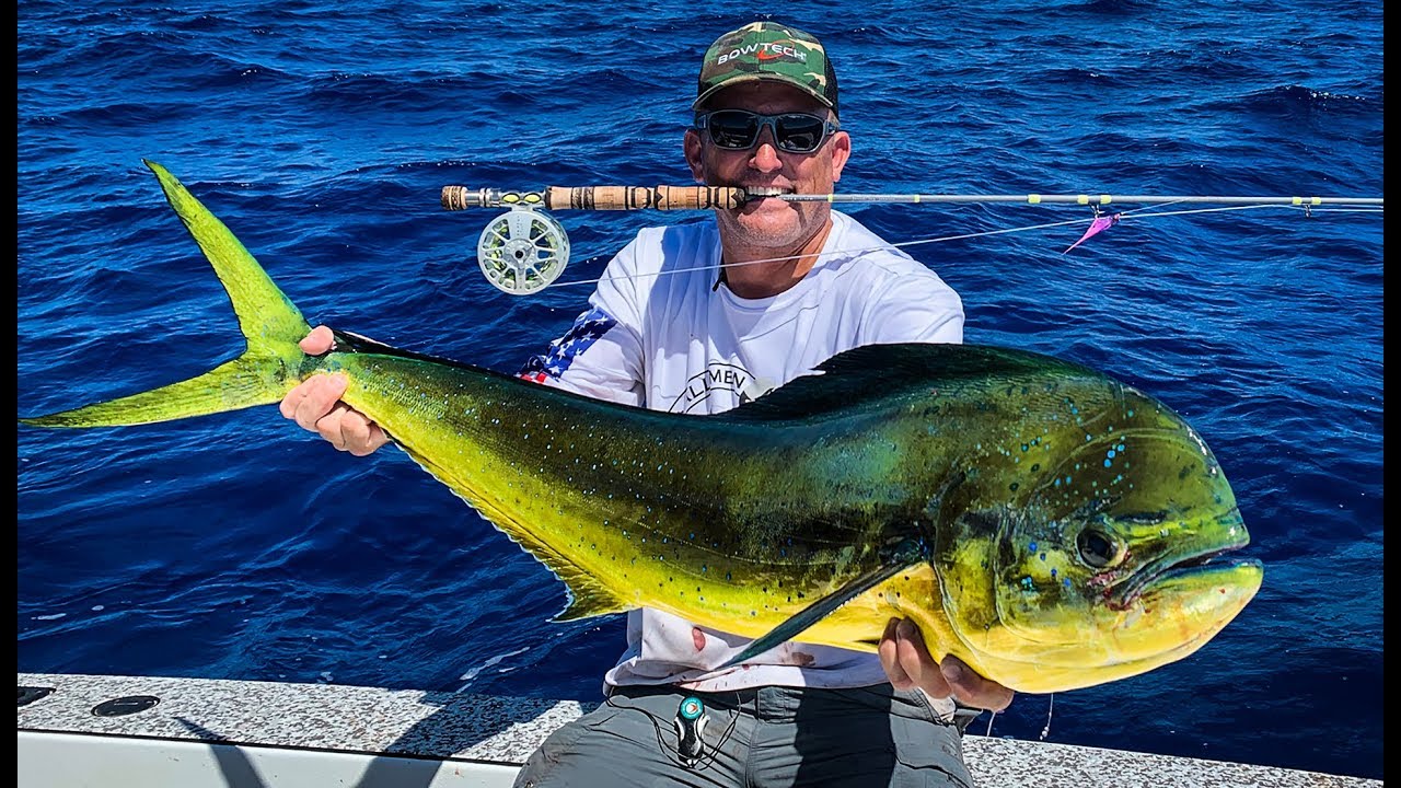 Massive MAHI On 8wt FLY!!! {Catch Clean Cook} Absolutely INCREDIBLE DAY ...