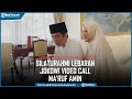 Silaturahmi Lebaran, Presiden Jokowi dan Iriana Video Call KH Ma'ruf Amin Wury