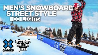 Top Runs from Men’s Snowboard X Games Street Style Pro