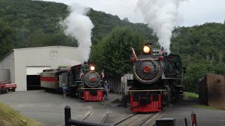 Tweetsie RR: 190 pulling into town with #12