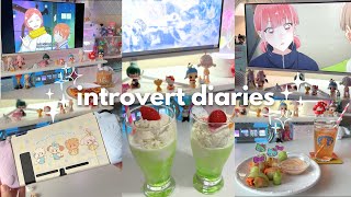 a cozy vlog 🍓 !! an introvert's day at home, what i eat, mikko switch case unboxing, watching anime