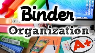 BEST Binder Organization