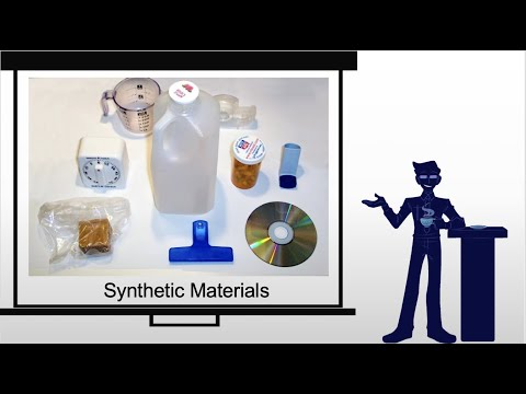 How does a natural material become a synthetic material?