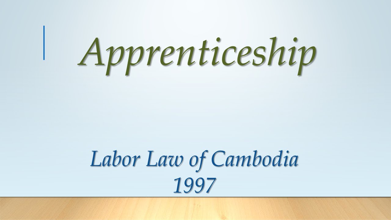 Apprenticeship Youtube