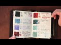 updated fountain pen ink swatchbook flip through