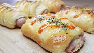 Sausage Buns | Ham And Cheese Buns | How To Make Soft And Fluffy Buns | 香肠面包食谱 | 火腿起司面包 | 新手零失敗面包食谱