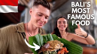 FIRST TIME Eating Babi Guling \u0026 Indonesian Street Food Market 🇮🇩