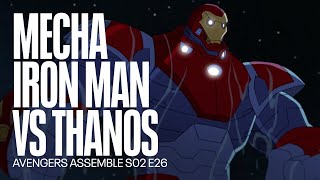 Mecha Iron Man versus giant Thanos | Avengers Assemble