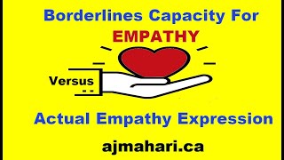 Borderlines Capacity For Empathy vs Actual Empathy