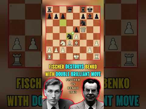 Bobby Fischer DESTROYS Opponent With A DOUBLE BRILLIANT MOVE!🥶🤯 #chess ...