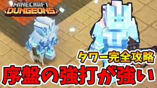 最新タワー完全攻略！ちょっと難しい場所もありますが余裕ですね！【マイクラダンジョンズ】【naotin】