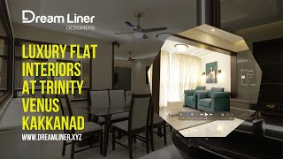 Luxury Flat Interior By Dream Liner Designers At Trinity Venus Kakkanad, Kochi