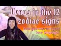 Venus in all 12 the zodiac signs discover your astrological love language