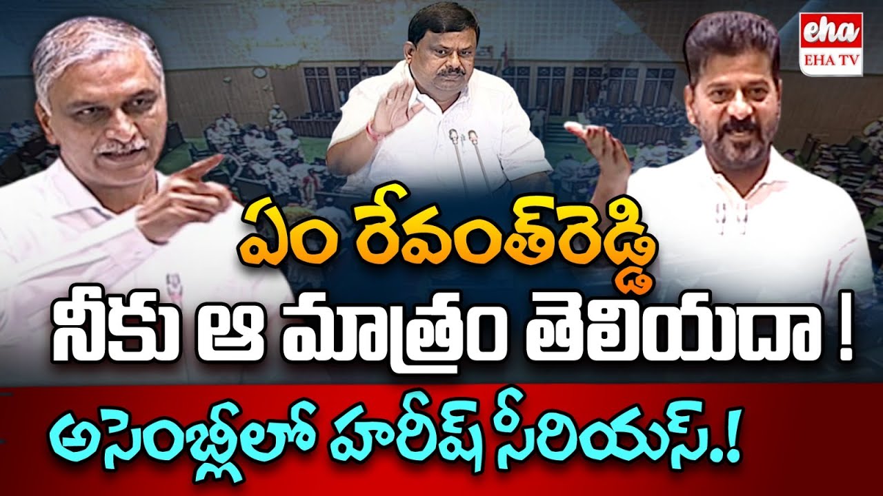 Harish Rao Strong Counter To Revanth Reddy In Telangana Assembly | Eha ...