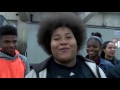 cleveland students unfurl giant flag at progressive field for alds alcs world series