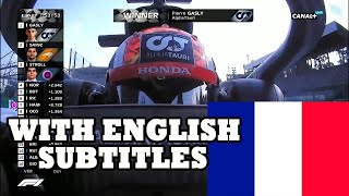 French commentators react to Pierre Gasly winning in F1 [SUBTITLES]