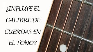 ¿Suena mejor tu guitarra con un calibre mayor de cuerdas?