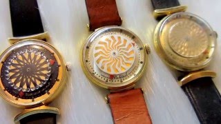 Fascinating 1960s Ernest Borel 17 jewels kaleidoscope cocktail watch