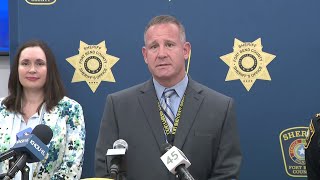 Fort Bend County Sheriff's Office hosts news conference on arrest of suspect in deadly 2019 home...