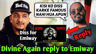 Divine Direct reply to Emiway Bantai | Diss Track For Emiway Bantai | Emiway vs Divine Diss Drama