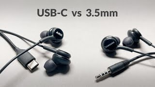 Samsung AKG USB-C vs 3.5mm Sound comparison! Has USB-C more definition? EO-IC100 vs EO-IA500