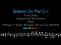 Seasons In The Sun, Chords, Lyrics and Timing