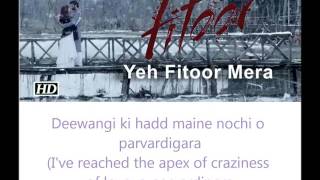 Ye Fitoor Mera Eng and hindi lyrics