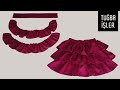 Full Frilled Skirt Cutting and Sewing | Tuğba İşler