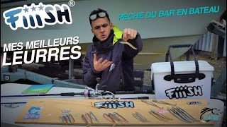 🔺️ MES MEILLEURS LEURRES 🎣 |Pêche du bar en bateau| FIIISH Crazy Sand Eel, Black Minnow, Black eel..