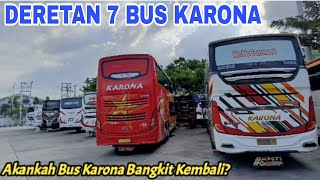 KEJUTAN!! BUS KARONA BELI BUS SEMPATI STAR DOUBLE DECKER - Deretan 7 Bus Karona Di Terminal Amplas.