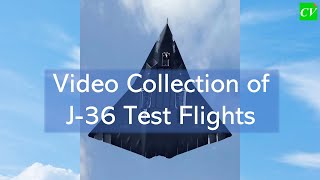 Test flight video collection of China's 6th generation aircraft J-36