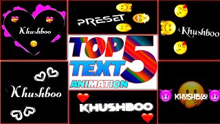 Alightmotion Text Effect||Alightmotion Text Presets||Alightmotion Emoji Text Presets||Khushboo Tech